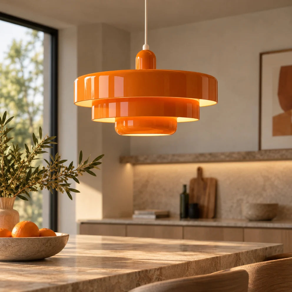 Designerska lampa wisząca LED o nowoczesnym geometrycznym kształcie