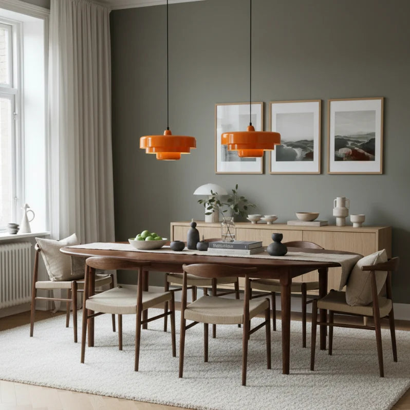 Designerska lampa wisząca LED o nowoczesnym geometrycznym kształcie