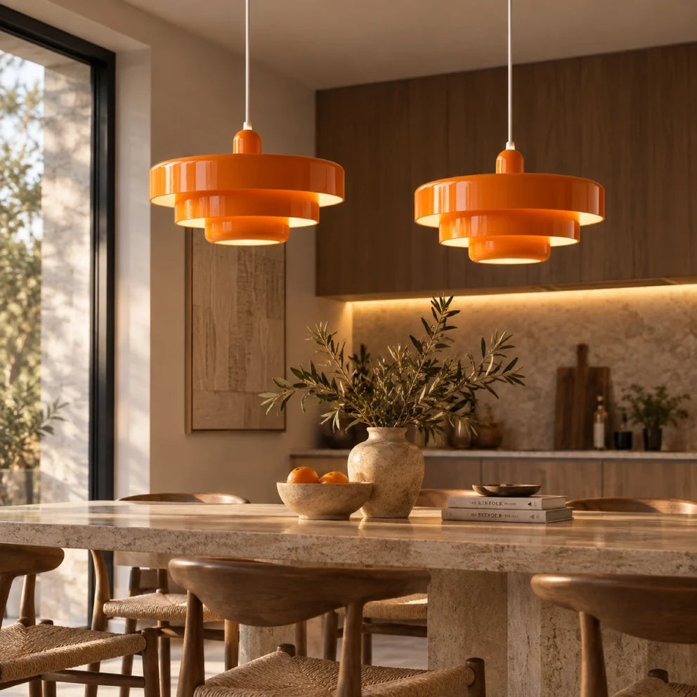Designerska lampa wisząca LED o nowoczesnym geometrycznym kształcie
