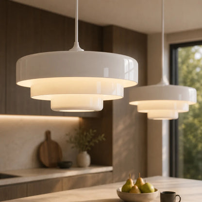 Designerska lampa wisząca LED o nowoczesnym geometrycznym kształcie