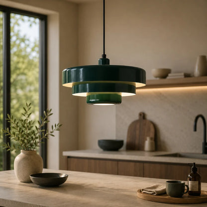 Designerska lampa wisząca LED o nowoczesnym geometrycznym kształcie