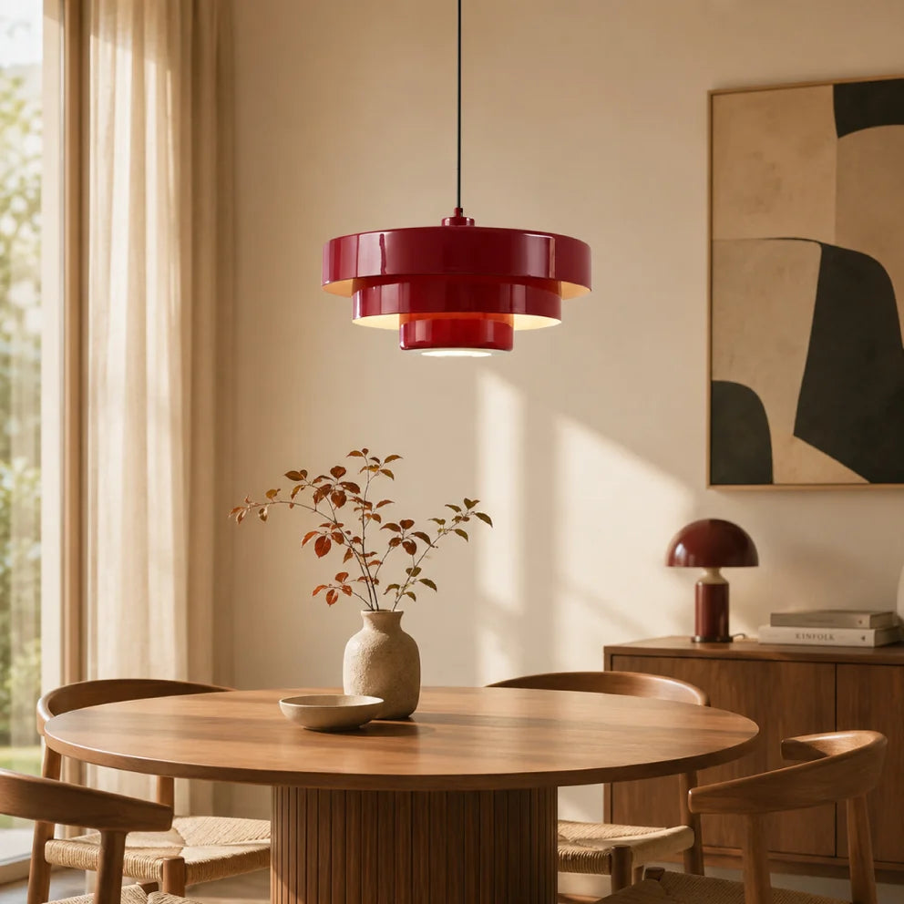Designerska lampa wisząca LED o nowoczesnym geometrycznym kształcie