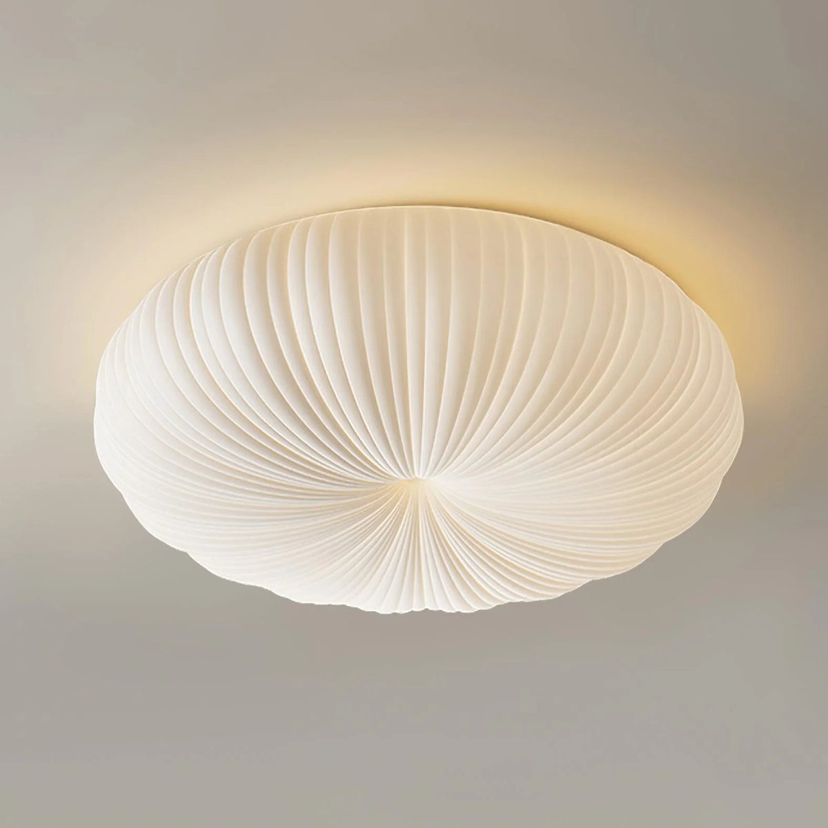 Nowoczesna lampa sufitowa kopułowa – Inspirowana muszlą, styl japandi