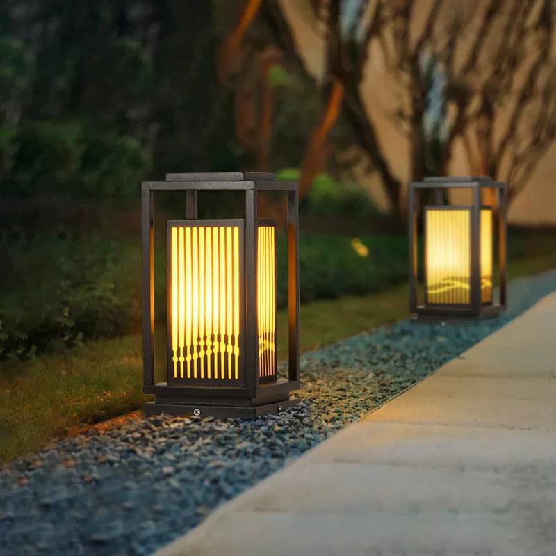 Nowoczesna lampa ogrodowa stojąca – dekoracyjne oświetlenie zewnętrzne