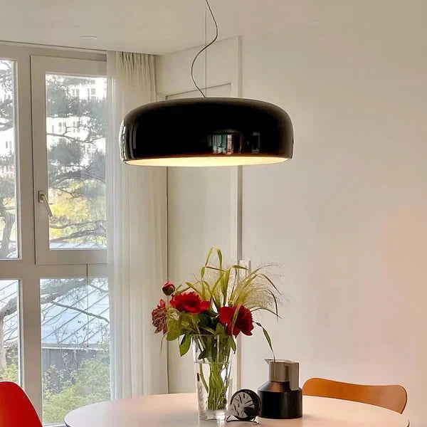 Nowoczesna Lampa Wisząca LED w Kształcie Dysku