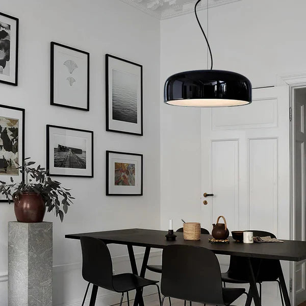 Nowoczesna Lampa Wisząca LED w Kształcie Dysku
