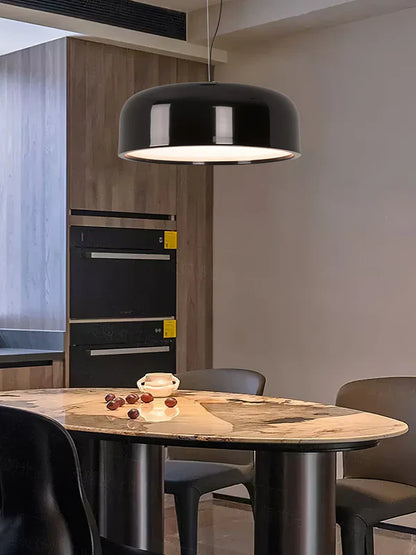 Nowoczesna Lampa Wisząca LED w Kształcie Dysku