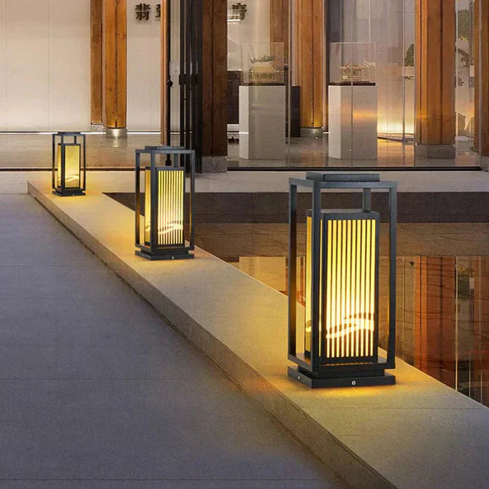 Nowoczesna lampa ogrodowa stojąca – dekoracyjne oświetlenie zewnętrzne