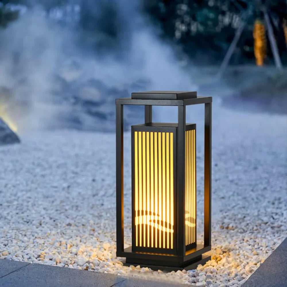 Nowoczesna lampa ogrodowa stojąca – dekoracyjne oświetlenie zewnętrzne
