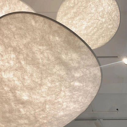 Designerska lampa wisząca Japandi w formie podłużnego panelu – nowoczesna elegancja