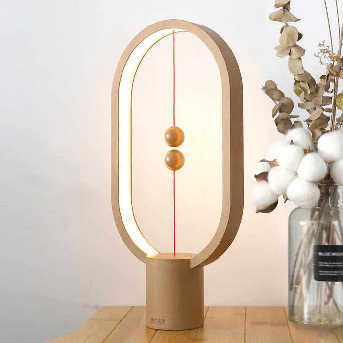 Nowoczesna lampka LED z magnetycznym włącznikiem – designerska lampa biurkowa z efektem lewitacji