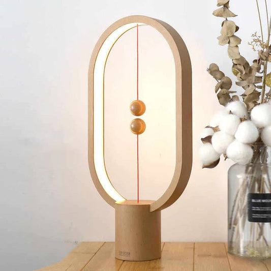 Nowoczesna lampka LED z magnetycznym włącznikiem – designerska lampa biurkowa z efektem lewitacji