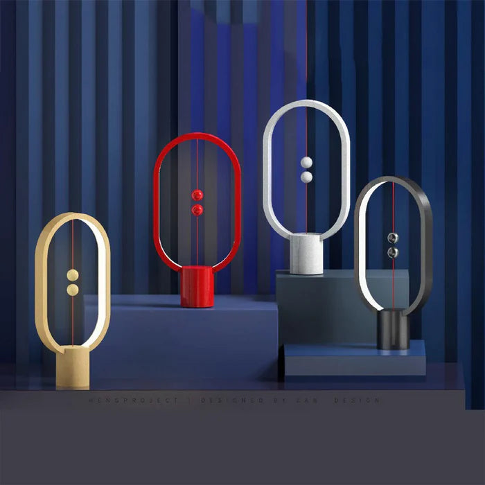 Nowoczesna lampka LED z magnetycznym włącznikiem – designerska lampa biurkowa z efektem lewitacji